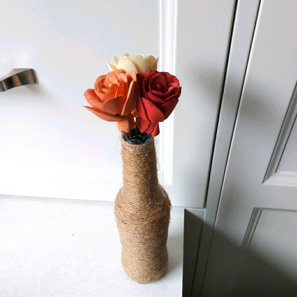 Yarn Wrapped Vase - Picture 5 of 5